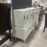 United Furniture Mid-Century Diamond Front 8-Drawer DRESSERS/CHESTS Ivory 44w20d50h