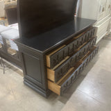 Restoration Hardware 17th C. Castello 6-Drawer DRESSERS/CHESTS Antiqued Brown Walnut 68w22d34h
