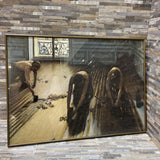 Les Raboteurs de parquet By Gustave Caillebotte Print (1875) ART WORK 28Wx20H