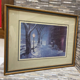 HT Becker "Olde Town" Signed & Numbered Lithographic Print 249/950 ART WORK 34Wx27H