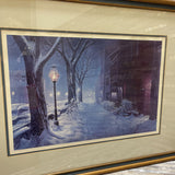 HT Becker "Olde Town" Signed & Numbered Lithographic Print 249/950 ART WORK 34Wx27H