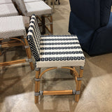 Serienna Outdoor Counter Stool BAR/COUNTER STOOL Blue/White 15w15d33h