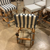 Serienna Outdoor Counter Stool BAR/COUNTER STOOL Blue/White 15w15d33h