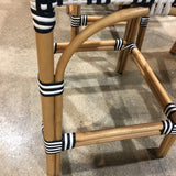Serienna Outdoor Counter Stool BAR/COUNTER STOOL Blue/White 15w15d33h