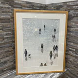 Framed Abstract Urban Scene ART WORK 25x31