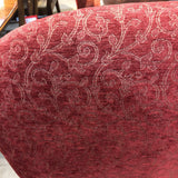 Custom Upholstered Footed Side Chair DINING CHAIRS Red 23w22d42h