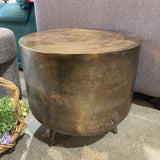 Moe's Home Collection Kettel Heavy Brass Accent Table END/SIDE TABLE 19d19h