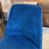 West Elm Finley Low-Back DINING CHAIRS Blue 20w23d32h