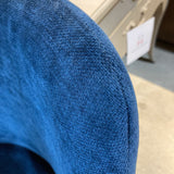 West Elm Finley Low-Back DINING CHAIRS Blue 20w23d32h