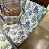 STRANDMON Patterned Wingback w/ Ottoman LOUNGE CHAIRS 32w37d39h