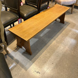 Stickley Mission Style Oak BENCH 64w16d17.5h