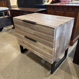 Pier 1 Imports Java 2-Drawer Bedside Chest NIGHTSTAND 28w18d26h