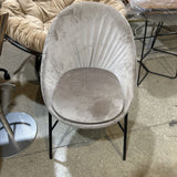 Calligaris Lilly Upholstered DINING CHAIRS Gray 22w18d33h
