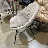 Calligaris Lilly Upholstered DINING CHAIRS Gray 22w18d33h