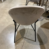 Calligaris Lilly Upholstered DINING CHAIRS Gray 22w18d33h
