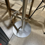 Miniforms - Italy Modern Wood & Metal Adjustable BAR/COUNTER STOOL 16w16d32h