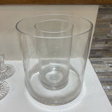 Pottery Barn Glass Double Wall Candle Hurricane ACCESSORIES 9Wx10H