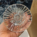 Waterford 2pc Crystal "Laurel" Candle Taper Holders ACCESSORIES 4.25Wx4H