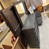 Progressive Furniture Willow Collection 11-Drawer w/ Mirror DRESSERS/CHESTS Distressed Dark Gray 64w18d79h
