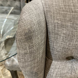 Tufted Wingback w/ Nailhead Trim DINING CHAIRS Gray 21w21d43h