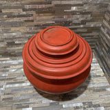 1900's Lacquer Urn ACCESSORIES Red 12d12h