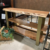 Bloomhome Artisan Triple Shelf CONSOLE TABLE 48w17d31h