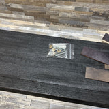 Holly Leather Strap Wall Shelf Medium ACCESSORIES Black 29.5w7d11h