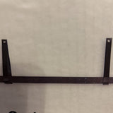 Holly Leather Strap Wall Shelf Medium ACCESSORIES Black 29.5w7d11h