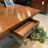 Antique Arts & Crafts Era Solid Oak Work Table DESKS 96Wx42Dx30H