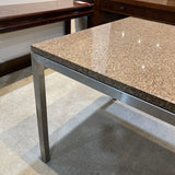 Room & Board Granite Top Steel Base Parsons DINING TABLE 60Wx36Dx29.5H