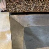 Room & Board Granite Top Steel Base Parsons DINING TABLE 60Wx36Dx29.5H