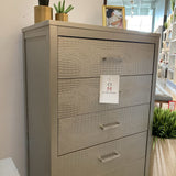 Ashley Furniture Oliver 5-Drawer DRESSERS/CHESTS Silver 30w17d48h