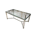 Rectangular Glass & Acrylic COFFEE/COCKTAIL TABLE 48w24d20h
