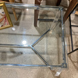 Rectangular Glass & Acrylic COFFEE/COCKTAIL TABLE 48w24d20h