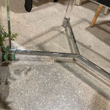 Rectangular Glass & Acrylic COFFEE/COCKTAIL TABLE 48w24d20h