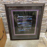 Abstract Mixed Media Framed ART WORK 34x41