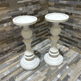 2pc Set Candle Holders ACCESSORIES White 4d10h