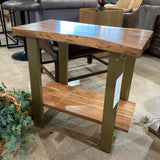 Bloomhome Artisan 2-Shelf SIDE TABLE 28Wx16Dx28H