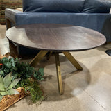 Bloomhome Carter Wooden Iron Coffee Table Large COFFEE/COCKTAIL TABLE 36d18h