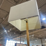 Sote Brass Finish w/ Rectangular Glass Base Accent FLOOR LAMP 16Wx68H