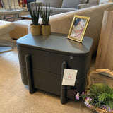 The Marais 2-Drawer NIGHTSTAND Fir Lacquer 26w18.5d20h