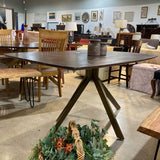 Bloomhome Carter Rectangle Solid Wood DINING TABLE 60w36d30h