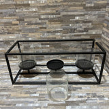 Villa2 Bengal Hurricane Triple Candle ACCESSORIES Black 20w8d8h