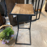 Bloomhome Eva Leather Magazine Table END/SIDE TABLE 18w12d26h