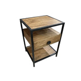 Villa2 Serban Weathered 1-Drawer NIGHTSTAND 18w16d24h