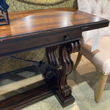 Wooden Fold-Out Credenza CONSOLE TABLE 70w19d31h