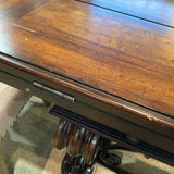 Wooden Fold-Out Credenza CONSOLE TABLE 70w19d31h