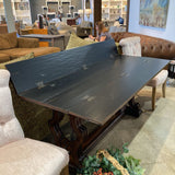 Wooden Fold-Out Credenza CONSOLE TABLE 70w19d31h