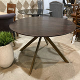 Bloomhome Carter Wooden Iron Round DINING TABLE 48d30h