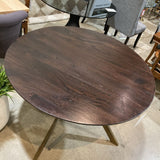 Bloomhome Carter Wooden Iron Round DINING TABLE 48d30h